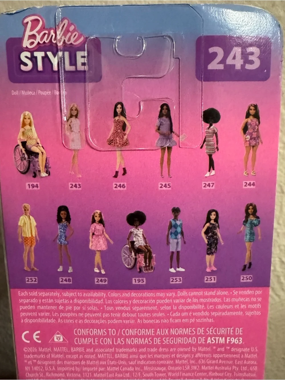 Barbie Pink Plaid Fashion Doll by Barbie